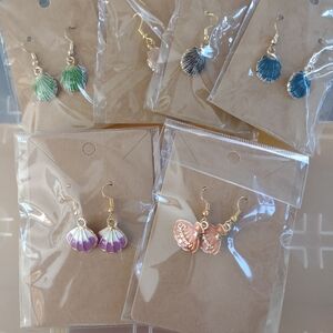 Elegant Shell Earrings Set